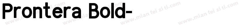 Prontera Bold字体转换